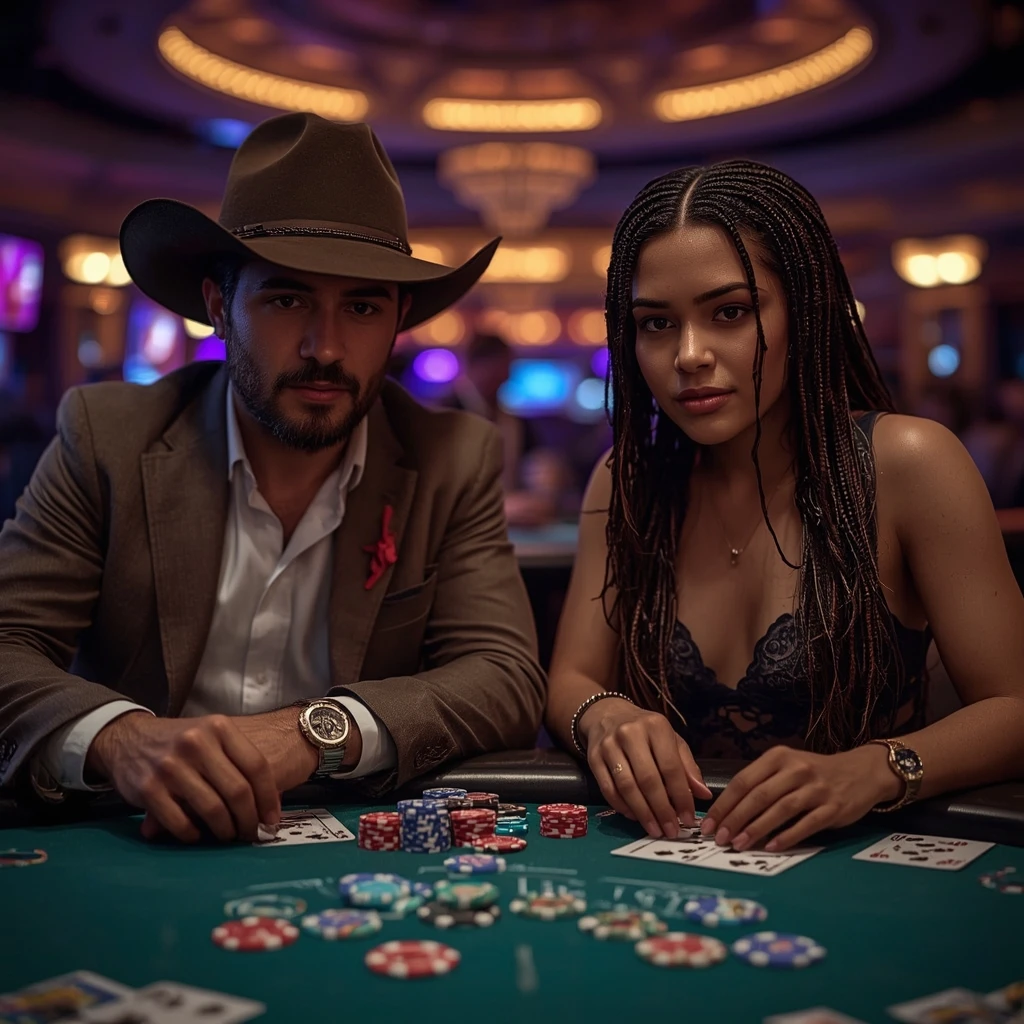 foto di due giocatori di poker MARIOBET CASINO